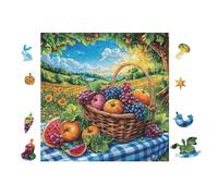 100 Piece Jigsaw Puzzle for Adults Fruit Basket 28x28cm High Difficulty Challenging Puzzle Great for Advanced Players Strong Sense of Accomplishment