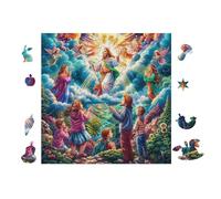 100 Piece Jigsaw Puzzle for Adults Jesus with Disciples 28x28cm Easy Assembly for Beginners Great for 14+s Teens Improve Hands-On Ability Concentration