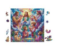 100 Piece Jigsaw Puzzle for Adults Jesus with Disciples 28x28cm High Difficulty Puzzle for Advanced Players Great for Skill Training Challenge Yourself Gift