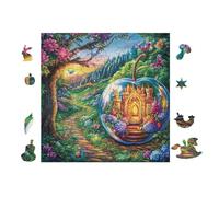 100 Piece Jigsaw Puzzle for Adults Magic Crystal Ball 28x28cm High Precision Cut Puzzle Perfect Seamless Fit No Gaps Smooth Assembly Experience Gift