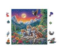 100 Piece Jigsaw Puzzle for Adults Parrot with Rainbow Wings 28x28cm Stress Relief Anxiety Reduction Puzzle Perfect for Office Workers Daily Unwind After Long Work Hours