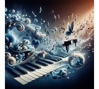 100 Piece Jigsaw Puzzle for Adults,Piano Music Birds 14 x 14 Inches DIY Educational Game Challenge puzzle for adults teens decoration puzzles Suitable Wall Decoration Gifts Relax