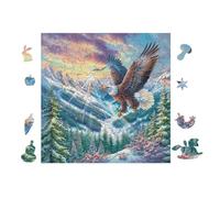 100 Piece Jigsaw Puzzle for Adults Tiger Cub Waterfall 28x28cm Rainy Day Indoor Activity Perfect for 14+s Teens Adults Family Fun Safe No Burrs Material Gift