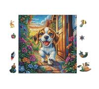 100 Piece Jigsaw Puzzle for Adults Wolf Mountain Forest 28x28cm Framable Wall Art for Office Cafe Decor Unique Artistic Display for Commercial Space Decor Gift