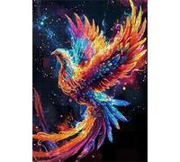 100 Piece Jigsaw Puzzles for Adults Animal Phoenix Puzzle Fun Challenges Perfect for Relaxation Letter Printed on Back Interlock Perfectly No Dust for Men Women Elders Seniors 15.6 x 11 inch