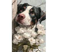 100 Piece Jigsaw Puzzles for Adults, Animals Dogs Flowers 15.6x11 inch, Challenging Brain Teaser Puzzle, Premium Cardboard Hobby Gift for Adults & Seniors