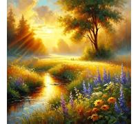 100 Piece Jigsaw Puzzles for Adults Golden Landscape, Impossible Puzzle for adults, Challenging Adult jigsaw puzzles 100 pieces, puzzle Classic Educational Games, Fun Activity for Family