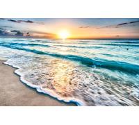 100 Piece Jigsaw Puzzles for Adults & Kids Age 10 Years Up, Sea, Mexico, Surf, Cancun 45.5x35.5CM