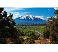 100 Piece Jigsaw Puzzles for Adults Kids - Jigsaw Puzzles for Adults 100 DIY Puzzle Toys, Forest, Landscape, Mountains, USA, Colorado 45.5x35.5CM