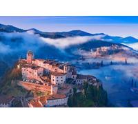 100 Piece Jigsaw Puzzles for Adults Sky Cities of Central Italy 45.5x35.5CM