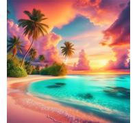 100 Piece Jigsaw Puzzles for Adults Tropical Plant Landscapes, Educational Games, Impossible Hard Difficult Challenging, Relaxation Jigsaw Puzzles for Adults 100 Pieces 13.8x13.8 inch