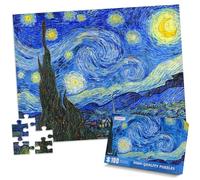 100 piece jigsaw puzzles for children-The Starry Night 100 Piece Puzzle Famous Oil Painting 100 Piece Puzzles For Adults Classic Art 100 Piece Puzzles by Vincent Van Gogh 100 piece jigsaw puzzles
