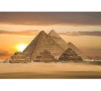 100 Piece Jigsaw Puzzles, Papery Jigsaw Puzzle Educational Game Stress Relief For Adult Children - Pyramids Of Egypt 45,5x35,5CM