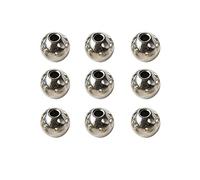 100-Piece Metal Spacer Beads Stainless Steel Round Smooth Seamless For Jewellery Making Crafts Silver It is beautiful and easy to use.