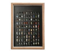 100 Piece Mineral Set - Collection Natural Specimens, Educational Geology Kit, Scientific Home Decoration, Collector Stone Display | Home Office, Living Room, Study Room, Wall Decor,