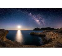 100 Piece Puzzle - Adults and Children from 14 Years Old - Premium Quality Puzzle, Cabo De Gata, Almeria, San Ramón Castle, Landscapes 45.5x35.5CM