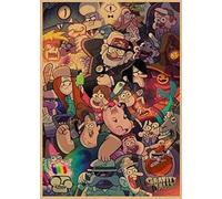 100 Piece Puzzle, Adventure and Comedy, Puzzles for Adults, Kids, Leisure Games, Puzzles, Gravity Falls, 45.5x35.5CM
