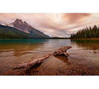 100 Piece Puzzle Girl,Natural Beauty,Yoho National Park,Canadian Rockies,Emerald Lake 45.5x35.5CM