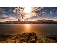 100 piece puzzle Valletta City Sunset, Malta 45.5x35.5CM