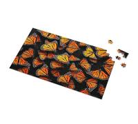 100 Piece Puzzles For Kids Colorful Butterflies On Black Background Picture Puzzle 1000 Piece Puzzles Kids Toys For Girls(1000PCS)
