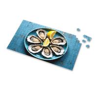 100 Piece Puzzles For Kids Fresh Oysters On The Half Shell With Lemon Wedges Picture Puzzle Puzzles For Adults 750 Piece Puzzles For Adults(1000PCS)