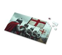 100 Piece Puzzles For Kids Knights In Armor Holding Flags With Red Crosses Picture Puzzle Gift For 4 Year Old Boy 100 Piece Puzzles For Kids(300PCS)
