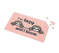 100 Piece Puzzles For Kids Lazy Sloths On A Pink Background Picture Puzzle 1000 Piece Puzzles Kids Toys For Girls(1000PCS)