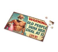 100 Piece Puzzles For Kids Old People Swim Here. Deal With It. Picture Puzzle Jigsaw Puzzles 500 Pieces Toys & Games(1000PCS)