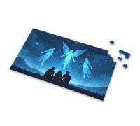 100 Piece Puzzles For Kids Three People Sit On The Ground Picture Puzzle Jigsaw Puzzles 500 Pieces Puzzles For Adults 500 P(1000PCS)