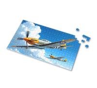 100 Piece Puzzles For Kids Two Fighter Planes Flying In Formation. Picture Puzzle Jigsaw Puzzles 500 Pieces Toys & Games(500PCS)