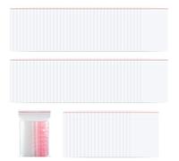 100 Piece Resealable Plastic Storage Bags Clear Grip Seal Pouches for Food Jewellery Craft Beads and Small Items 12 x 17 cm 4.72 x 6.69 Inches