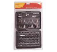 100 Piece Security Torx Hex Star Bit Set Screwdriver Drill Screw Crv Bits New