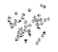 100 Piece Set 6mm Wheel Rivets Plastic Nail Tire Nuts Studs Bolts For Car Styling Tuning Rim Lip Decoration(Silver-100pcs)