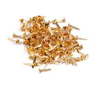 100-piece/set Brads Pattern Clips Metal Paper Clasps Split Pins Round Head Clips for School Office Scrapbooking