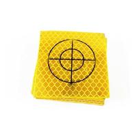 100-Piece Total Station Reflector Set for Surveying Equipment - 20mm to 60mm Acrylic Reflective Targets with Crosshair-Backplate for Bridge, Tunnel & Building Monitoring (50x50mm)