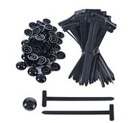 100-Piece Universal Nylon Cable Tie Fastener Set Heavy-Duty Self-Locking Cable Tie Organizer Auto Repair & Daily Use Bumper Clamps - UV-Resistant