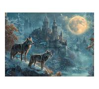 100 Piece Wolf Jigsaw Puzzle for Adult Large Pieces Jigsaw Gift for Children Boys Girls Elder