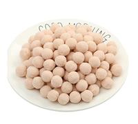 100 Pieces 20mm Craft Pom Poms Fluffy Mini Pompoms Ball Self Adhesive Pompom Easter Festive Pom Poms Cotton Rainbow Ball Fuzzy Ball for Jewelry Making Clothing Appliques (13_ Lotus Root Pink)