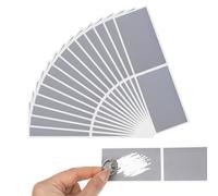 100 Pieces 41 x 72 mm Scratch Off Sticker Sheets, Make Your Own Scratch Cards, Silver Scratch Labels, DIY Scratch Labels, Self Adhesive Scratch Off Label (Silver)