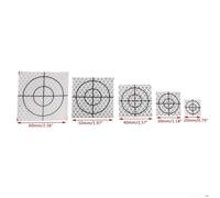100 Pieces Acrylic Reflective Targets for Total Station Measurement Various Sizes for Bridge, Building, Tunnel Engineering and Monitoring (2cm*2cm)