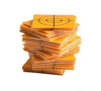 100 pieces acrylic reflector targets for total station use in building and bridge monitoring with easy replacement to restore measurement points (30x30mm)