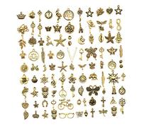 100 Pieces Animals Mixed Charms Pendants DIY for Jewelry Making and Crafting
