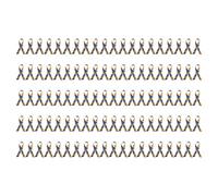 100 Pieces Autisms Awareness Ribbon Pins Satins Polyester Brooches Accessory for Charity and Social Cause Community Badges