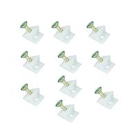 100 Pieces Back Panel Connector Holder Stabilizers with Screws,3 Sizes Drawer Supports Drawer Bottom Sagging Repair Fix Mending Wedges for Sagging Drawer Bottoms