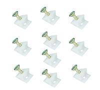 100 Pieces Back Panel Connector Holder Stabilizers with Screws,3 Sizes Drawer Supports Drawer Bottom Sagging Repair Fix Mending Wedges for Sagging Drawer Bottoms