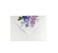 100 Pieces Beautiful White Flowers Patterned Envelopes from Premium 200g Paper Perfect for Letters and Note Paper Envelopes