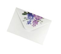 100 Pieces Beautiful White Flowers Patterned Envelopes from Premium 200g Paper Perfect for Letters and Note Paper Envelopes