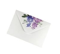 100 Pieces Beautiful White Flowers Patterned Envelopes from Premium 200g Paper Perfect for Letters and Note Paper Envelopes