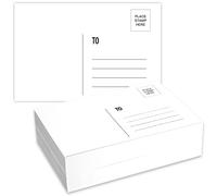 100 Pieces Blank Postcards for Mailing 140lb/300gsm Heavyweight Watercolor Paper Post Cards White 4 x 6 Inch Blank Post Cards for DIY Christmas, Thanksgiving, Mailing, Painting