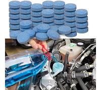 100 Pieces Car windshield washer fluid Concentrated Clean Tablets,New Formula windshield wiper fluid Solid Effervescent Tablet.Remove glass stains,Clear vision(Use With De-icer or Methanol for Winter)
